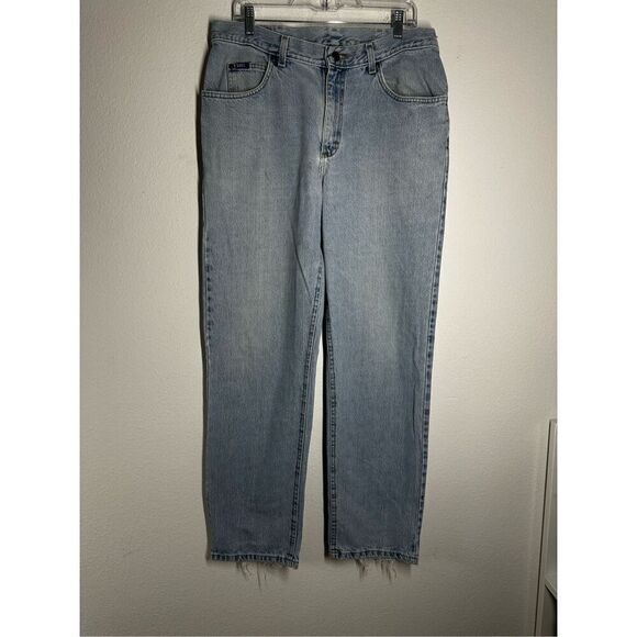Vintage Lee Men’s Jeans High Rise Light Wash 5 packets Size 35”W 31,5” L Cotton - Picture 1 of 13
